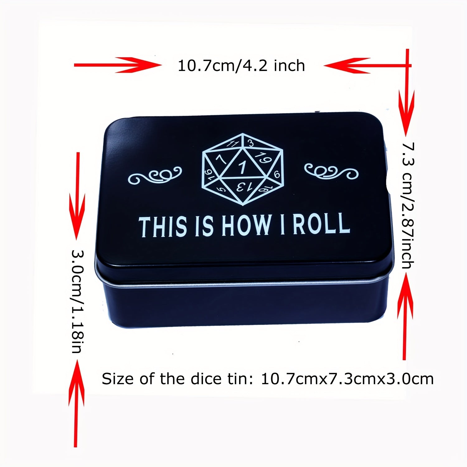 Metal Dice Box for Storing Dice Collecting