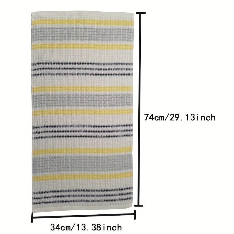 3 Pack Cotton Waffle Weave Hand Towels Absorbent Quick Dry Plush Hand Towel