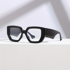 Clear Lens Cat Eye Glasses - Square Frame Specs