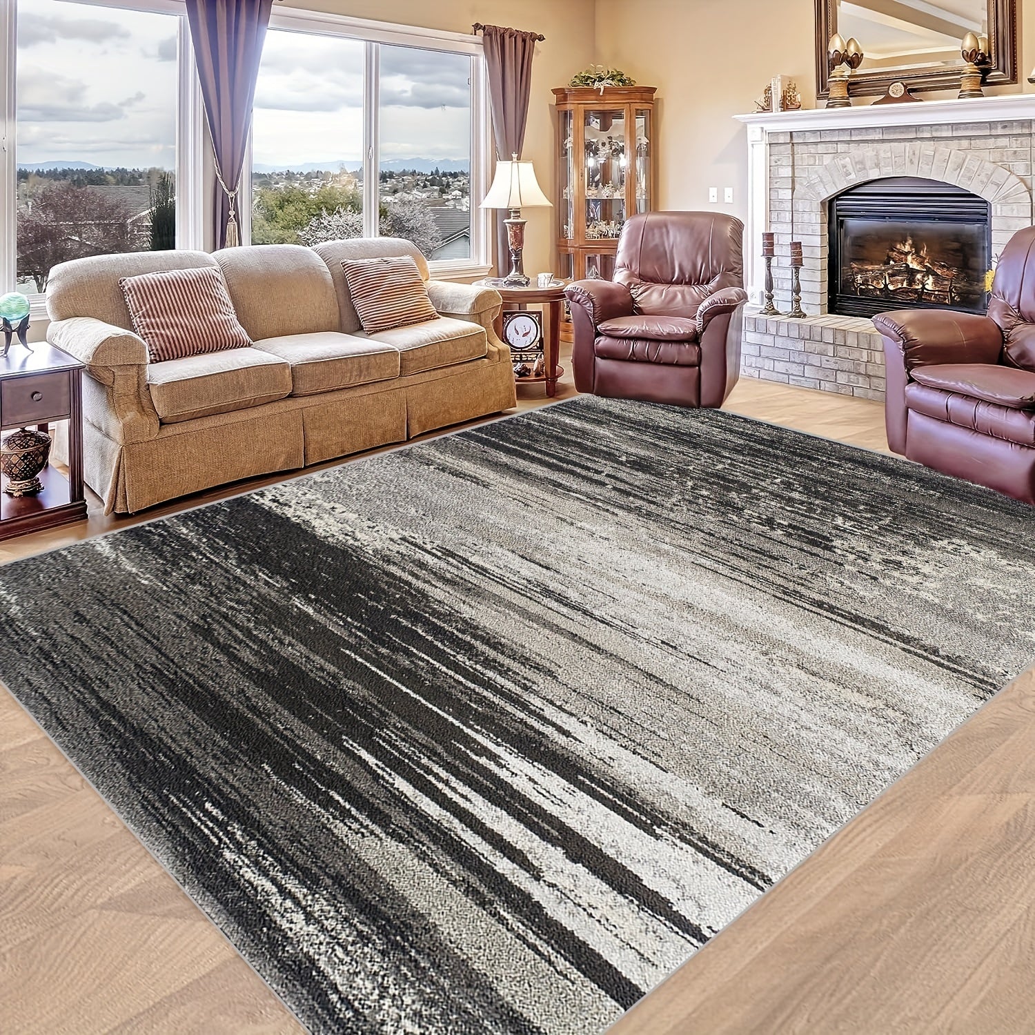 Soft Faux Sheepskin Floor Mat Anti-Skid Throw Rug