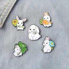 Cute Rabbit Brooch for Teen Girls