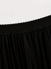 High Waist Mesh Skirt Solid Casual Skirt Women's Clothing