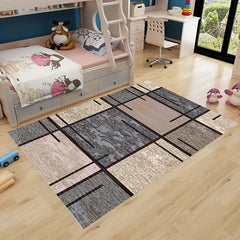 Fluffy Faux Wool Area Rug Retro Contemporary Large Carpet For Living Room Bedroo