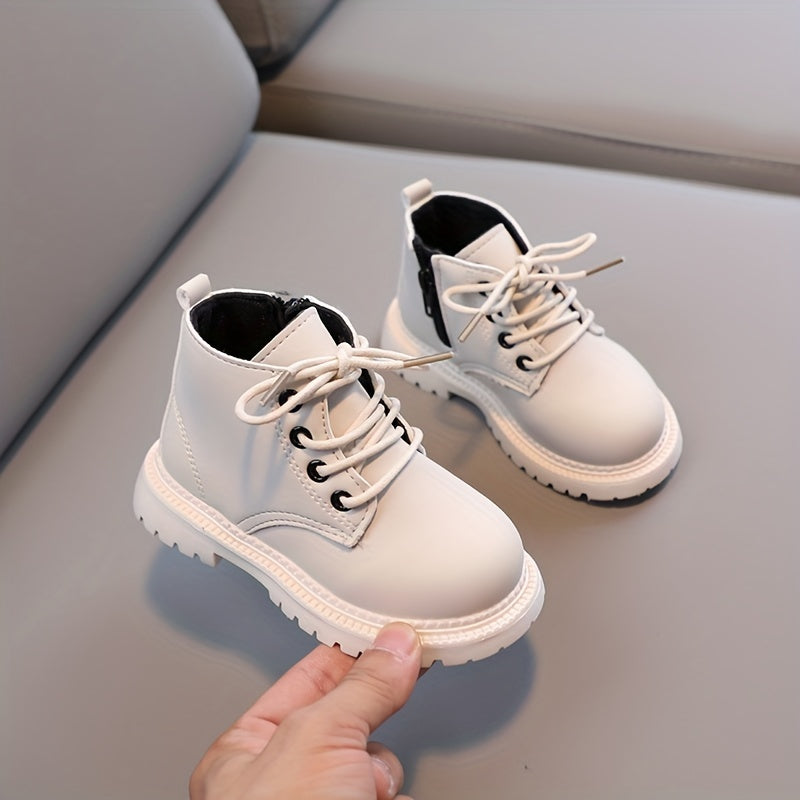 Boys Vintage Zipper Boots Non Slip Indoor Outdoor Spring Autumn