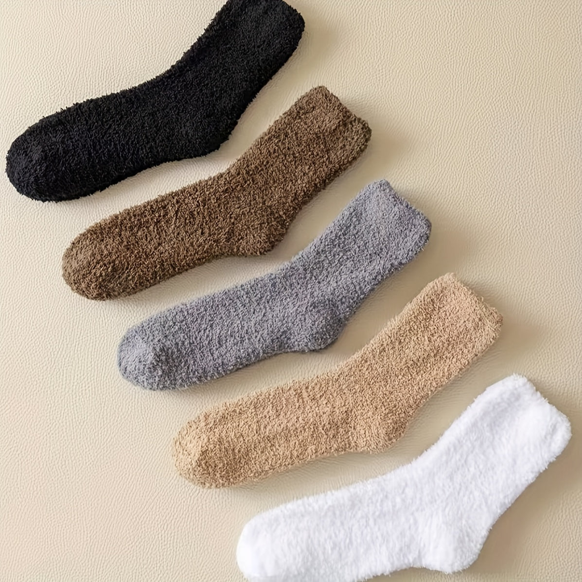Men's Warm Thermal Crew Socks Plush Comfy Casual Unisex Socks