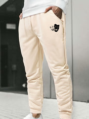 Men's Monster Faces Drawstring Sweatpants Active Jogger Pants