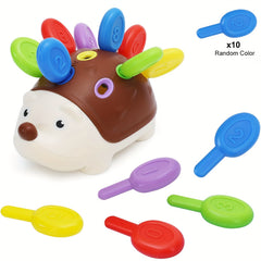 Montessori Sensory Hedgehog Toys For Baby Toddler Fine Motor Skills Learning