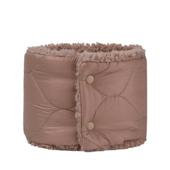 Winter Plus Velvet Button Bib Neck Guard Warm Double sided Neck Sleeve