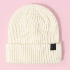 Embroidered Buckle Knit Hat Woolen Cap Unisex Hip hop Cap