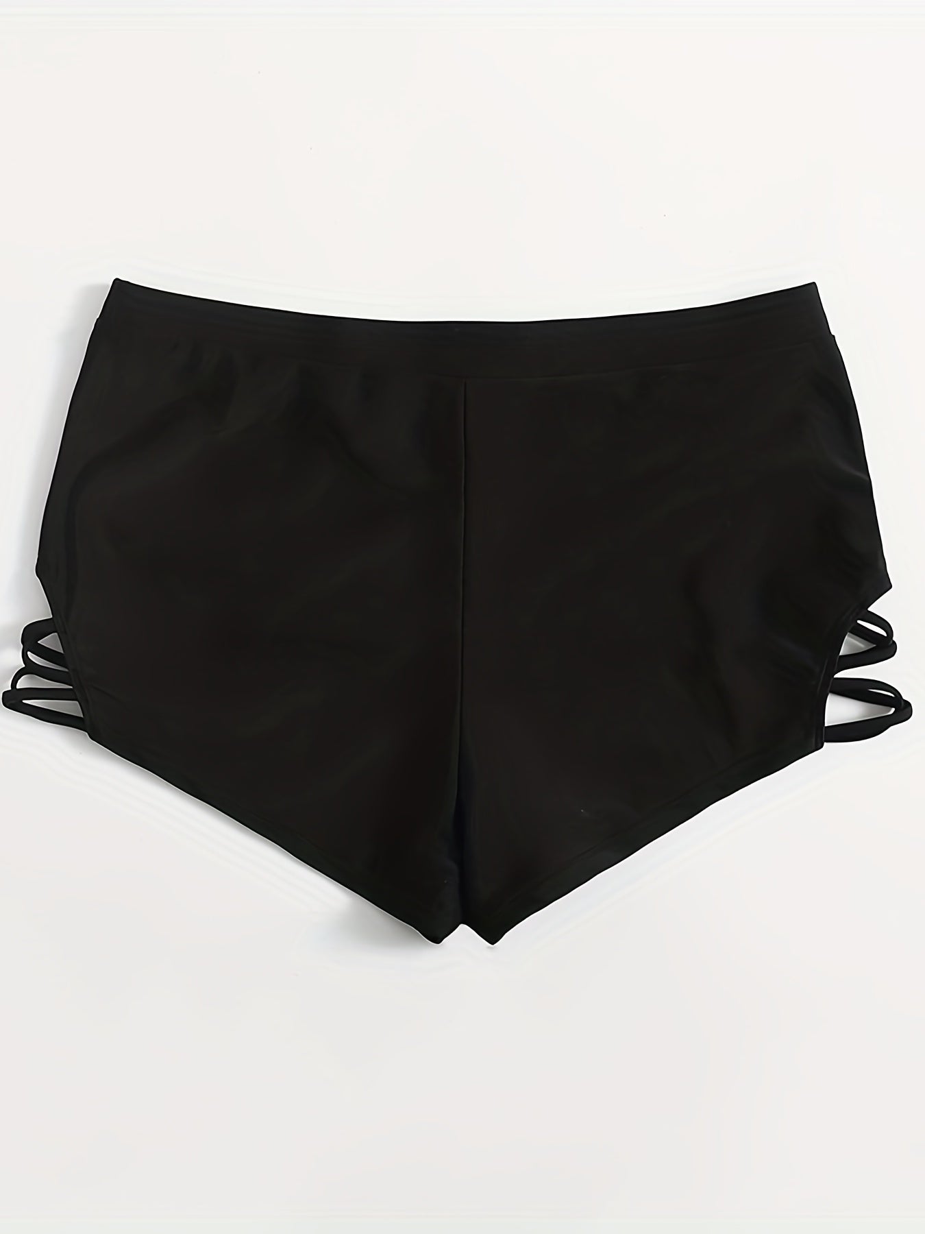 Criss Cross Side Swimwear Shorts High Stretch