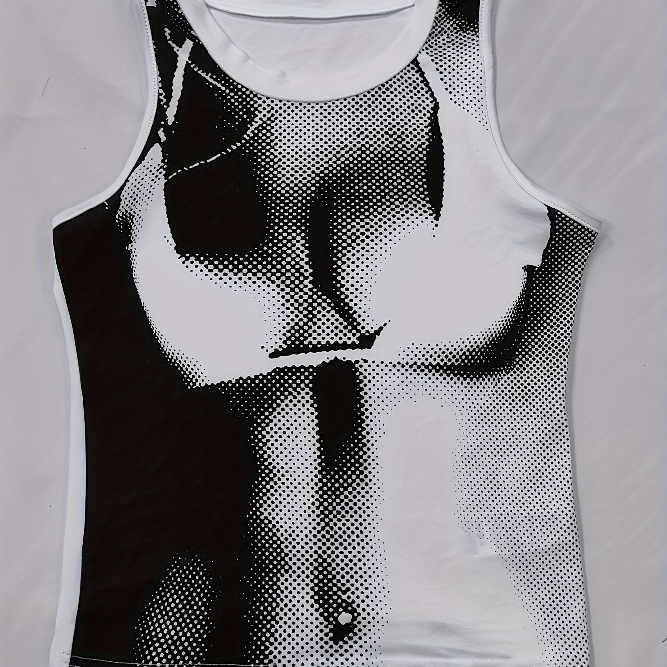 Sexy Body Print Tank Top for Women