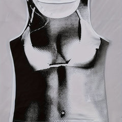 Sexy Body Print Tank Top for Women