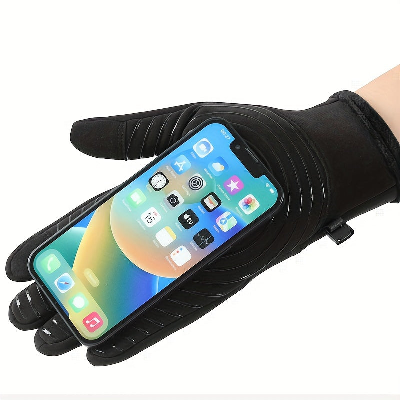 Winter Riding Gloves Men's Outdoor Gloves Non slip Thickened Warm Coldproof
