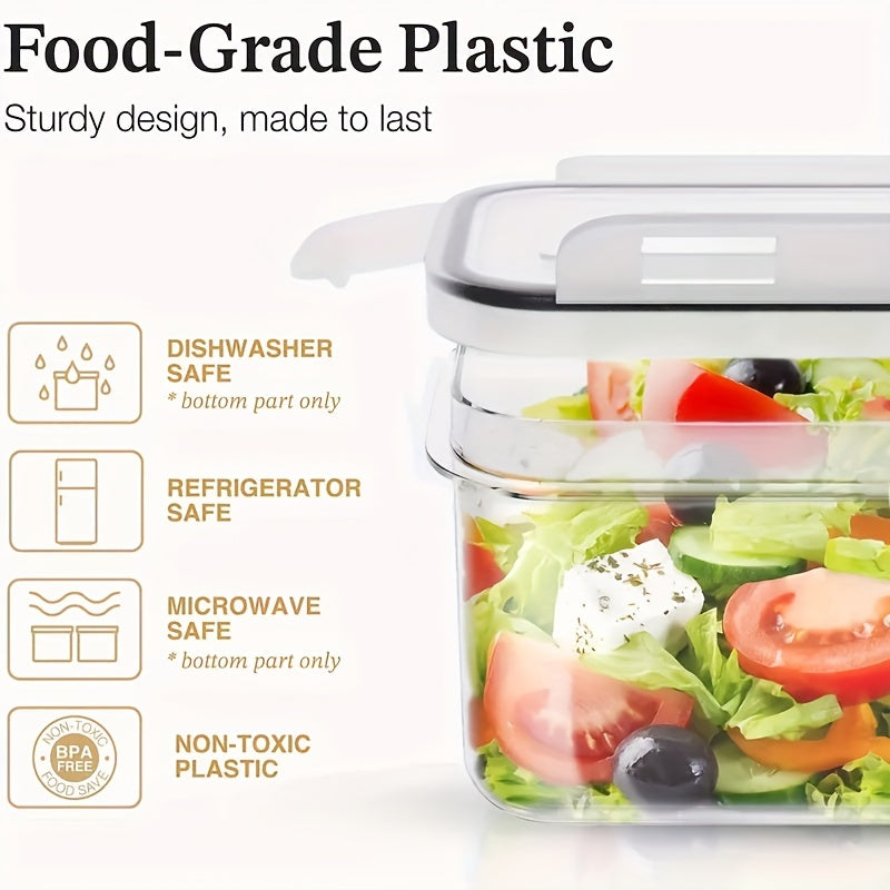 7pcs Kitchen Sealed Jars Refrigerated Odorless Plastic Fresh-keeping Box
