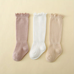 3 Pairs Baby Girls Cotton Stockings Spring Autumn