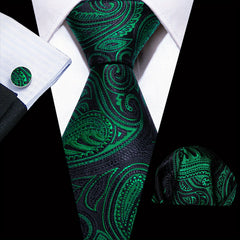 Men's Classic Jacquard Paisley Tie Set