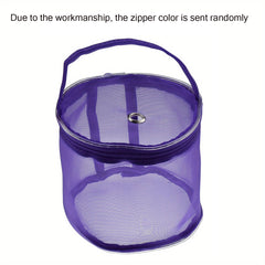 Foldable Yarn Storage Bag, Portable Knitting Yarn Balls Organizer Basket