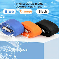 Stainless Steel Diving Weight Belt Quick Release Buckle Nylon Material