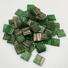 40pcs Translucent Green Hot formed Mosaic Ice Jade DIY Decoration Art Painting