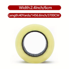 Packing Tape 6cm x 36.58m 2.0 Mil No Odor Tape Transparent Box Mailing Tape