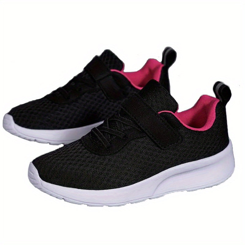 Girls Casual Low Top Mesh Sneakers - Lightweight Breathable Anti Slip Shoes