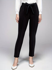 High Waist Tie Knot Skinny Pants