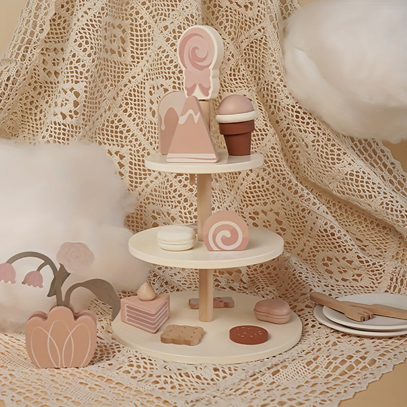 Peach Cheese Tea Dessert Set Play House Toy