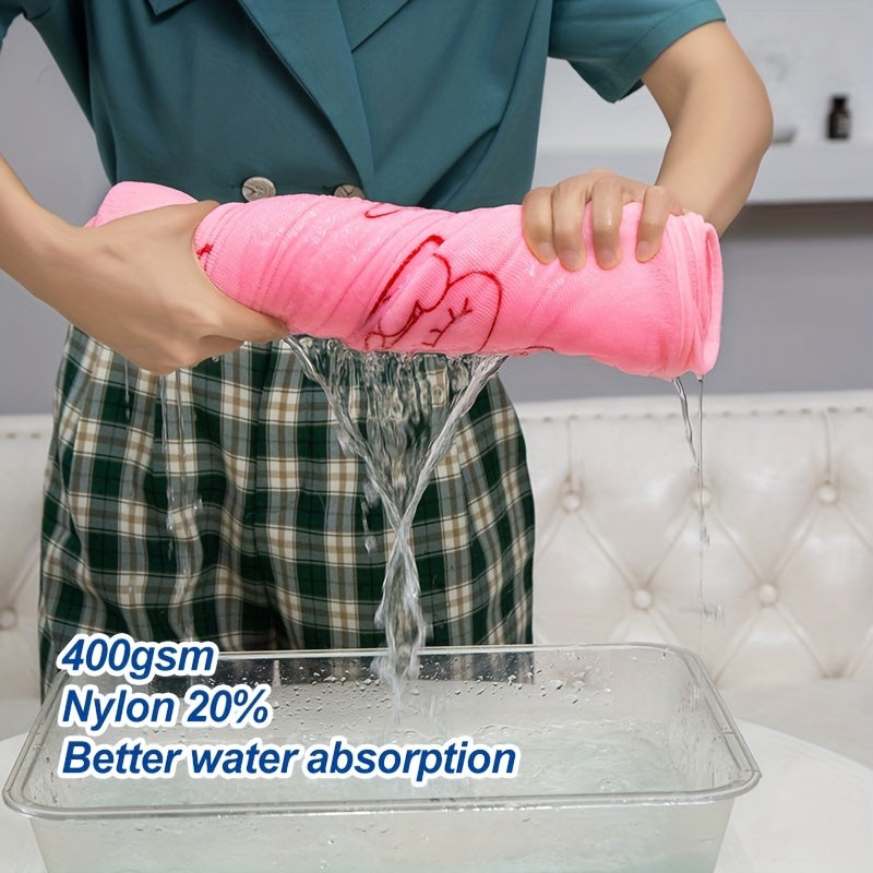 Cartoon Printed Wearable Bath Towel Quick Drying Spa Wrap Towel