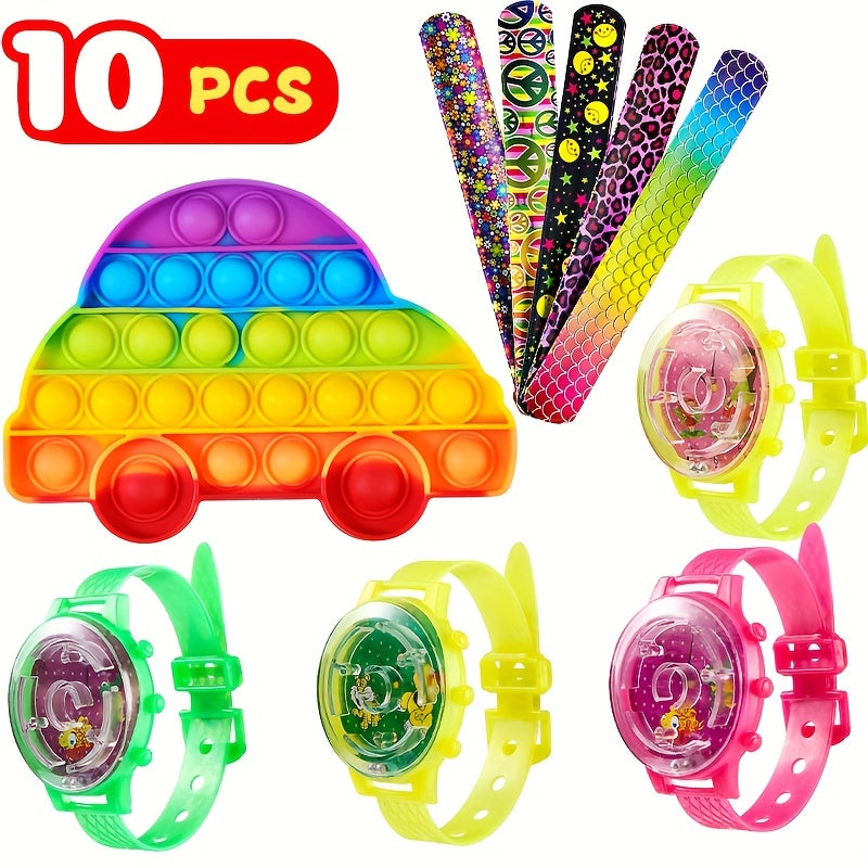 10pcs Kids Party Favors Treasure Box for School Classroom Prize Birthday Gift
