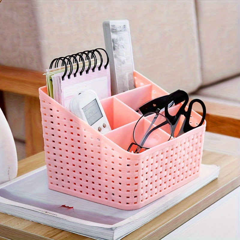 Plastic Desktop Storage Box Remote Control Organizer