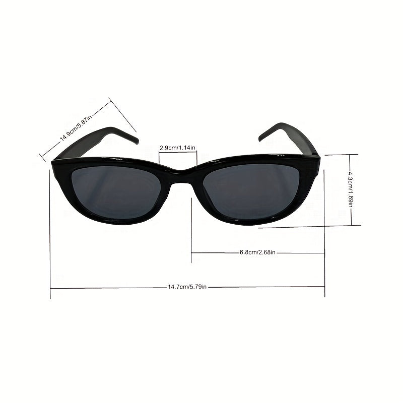 Y2K Square Jelly Sunglasses Metal Planet Decor UV400