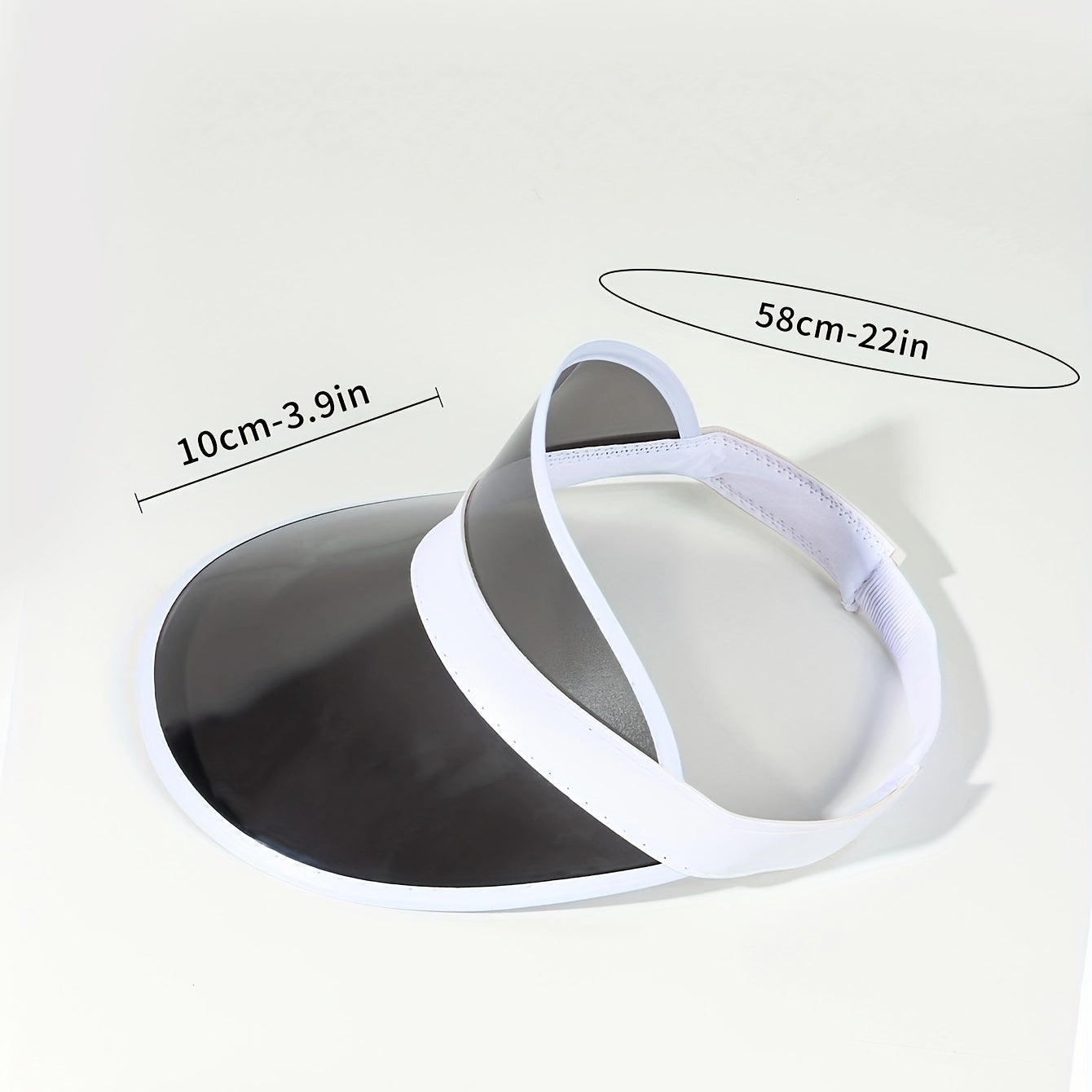 Candy PVC Visor Hat UV Protection Lightweight Sun Hat for Women
