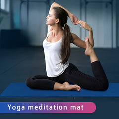 TPE Shock Absorption Yoga Mat 0.39In Thickness Non Slip Soft Fitness Mat