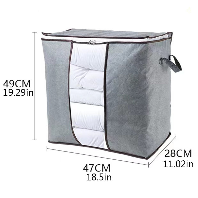 Large Capacity Storage Bag Zipper Dustproof Organizer Foldable Clothes Box