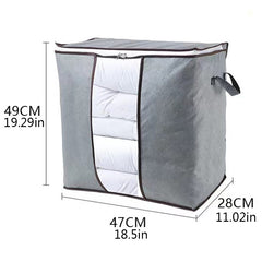 Large Clothes Storage Bag Clear Window Handle & Durable Containers
