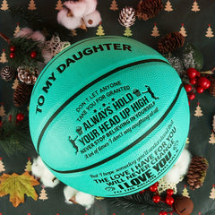 Personalised Basketball To My Daughter I Love You to the Moon and Back