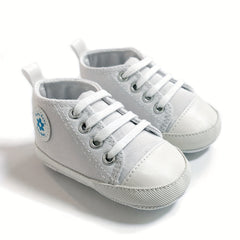 Baby Girls Lace Up Sneakers Lightweight Non Slip Shoes