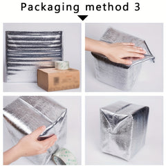 15 Pcs Aluminum Foil Insulated Food Storage Ice Bag Picnic Bags
