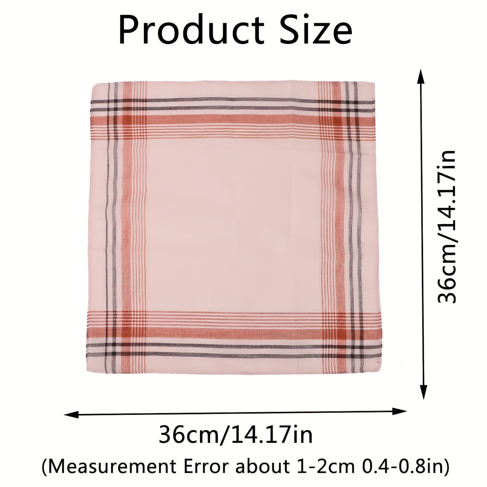 Personalized Name Handkerchiefs Striped Soft Classic Pocket Square Towels