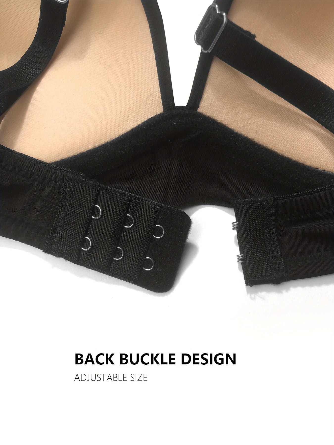 Solid T Shirt Bra Push Up Comfy & Breathable Women's Lingerie