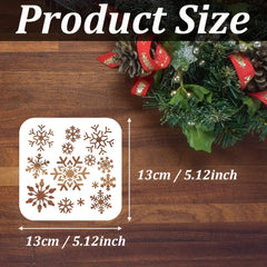 9pcs Christmas Stencils for Wall Wood Painting Decor Template