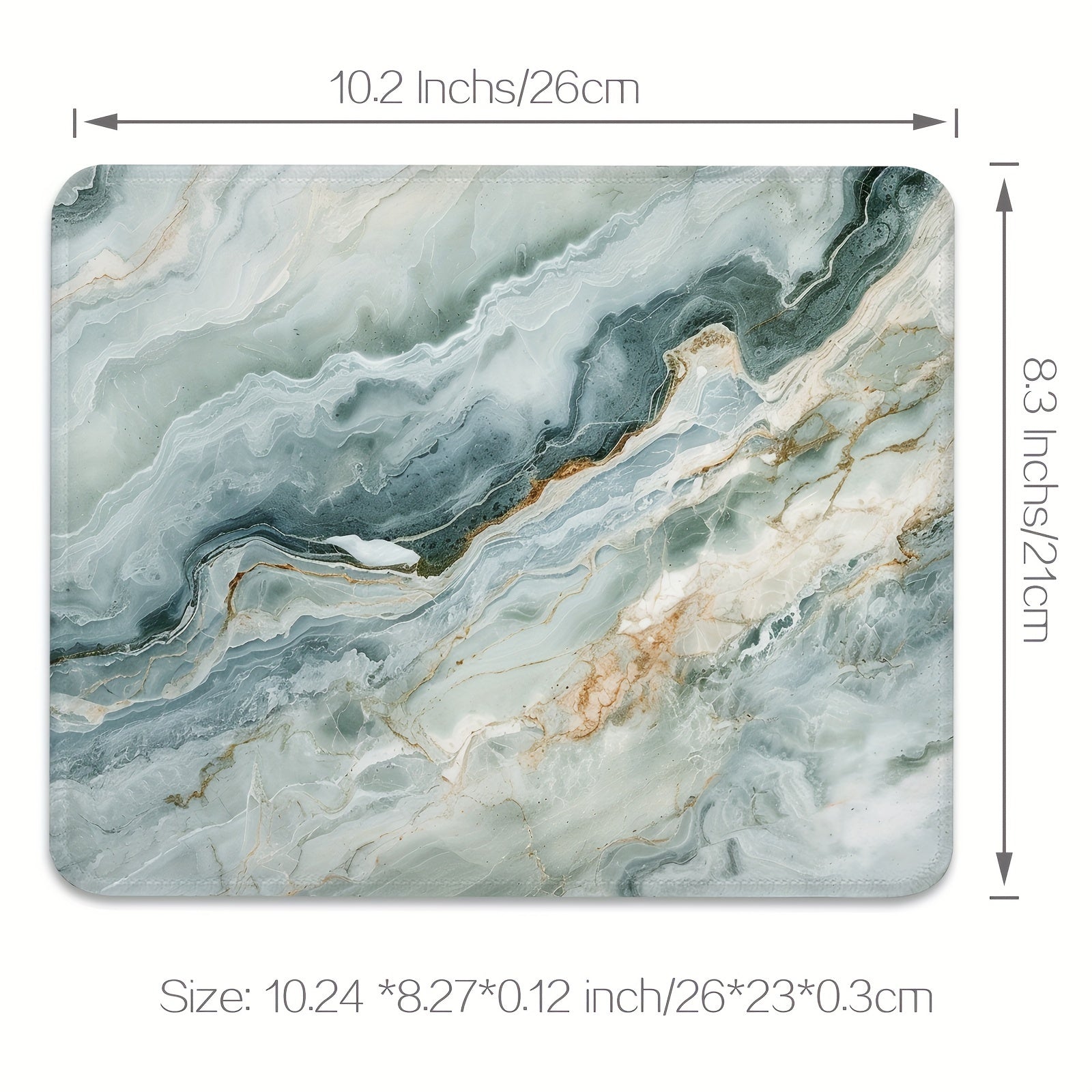 Marble Mouse Pad with Tranquil Veins
