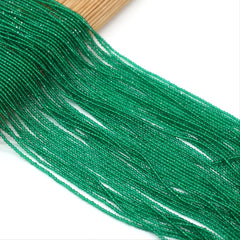 Green Spinel Beads 16" Strand Natural Semi Precious Stone
