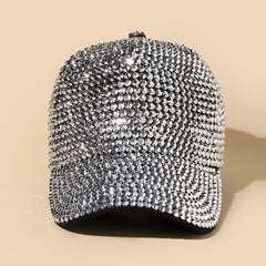 Rhinestone Baseball Cap Adjustable Sports Hat Sunscreen Golf Cap