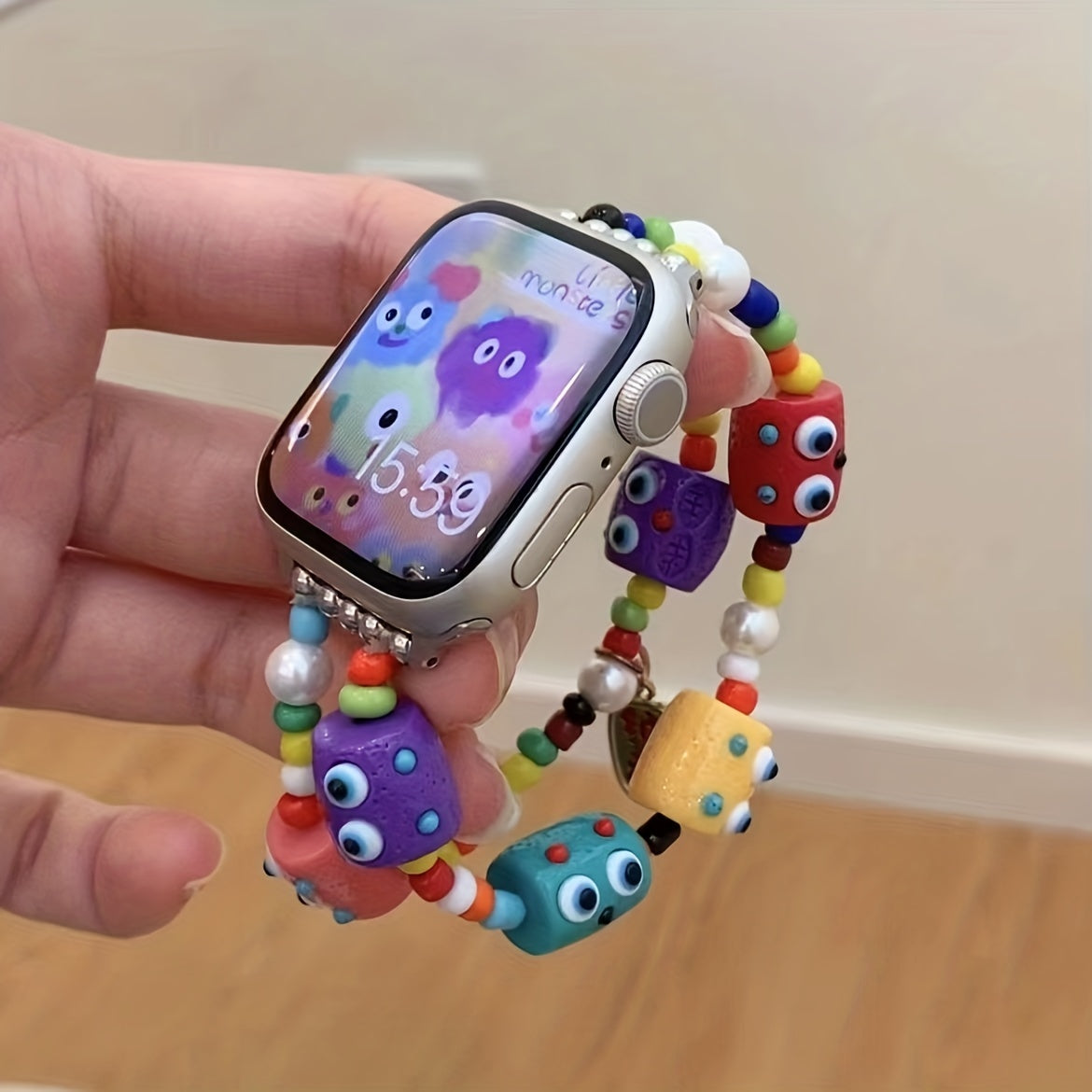 Little Monster Beaded Watch Strap for Smart Watch Accessories