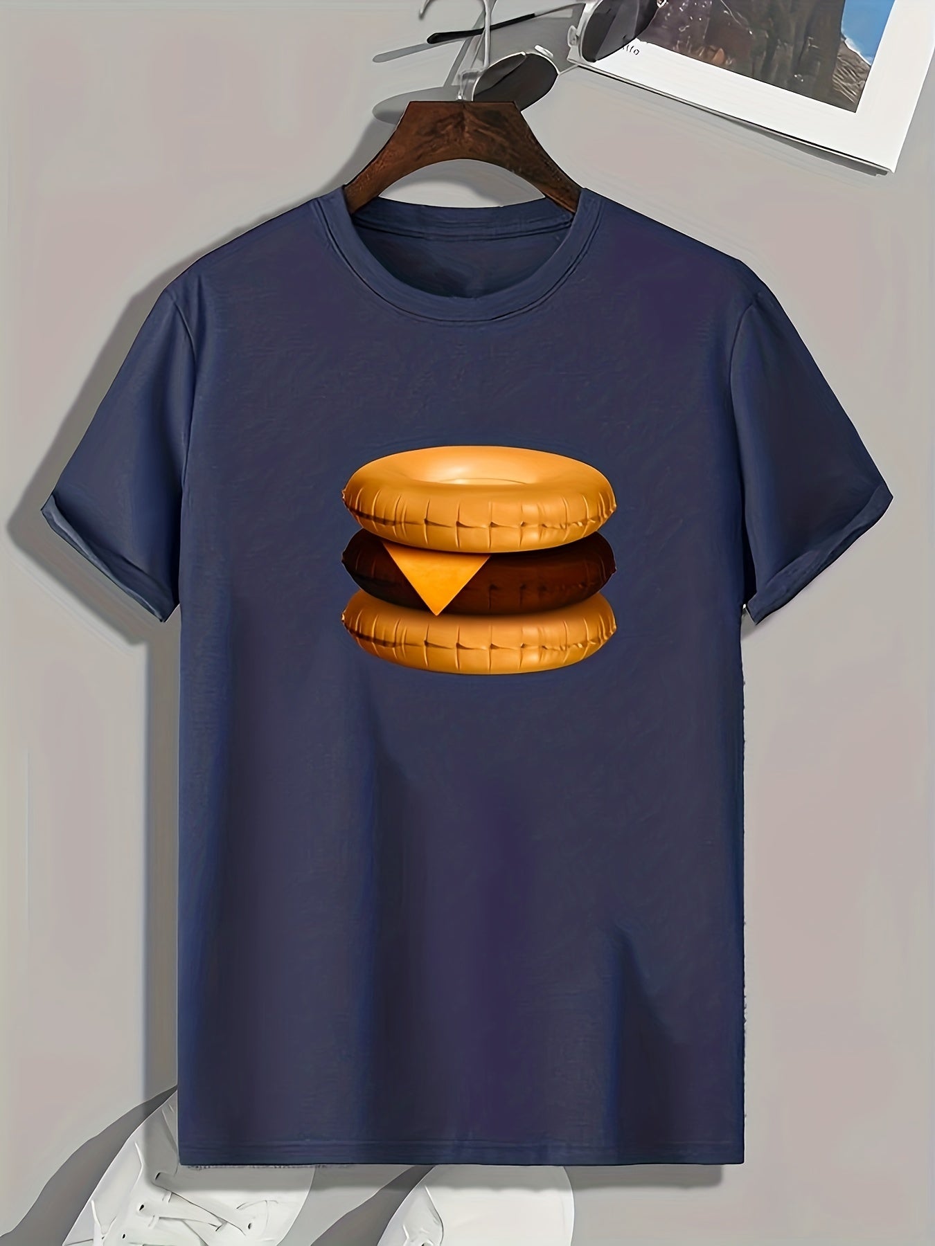 Donuts Print Men's Graphic Tshirt for Summer