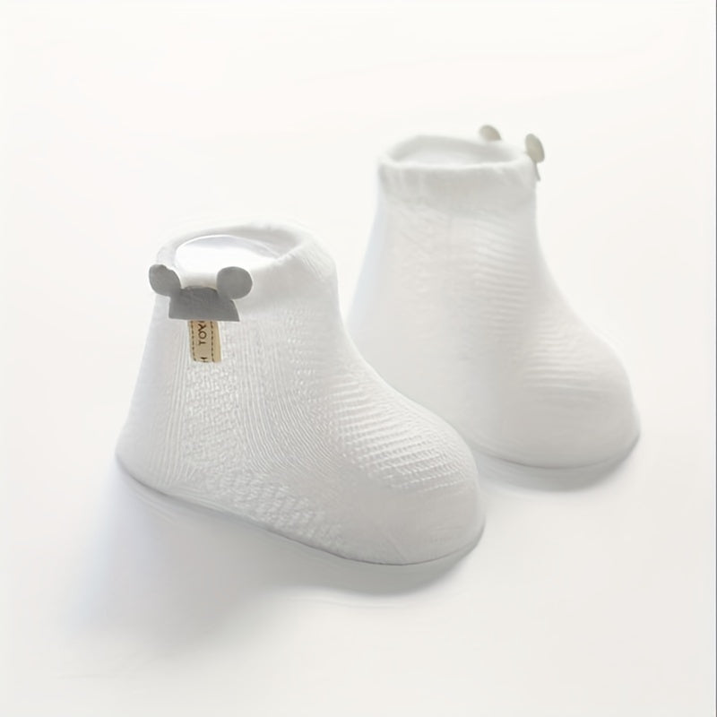 4Pairs Newborn Baby Socks Cotton Blend Comfy Boys Girls