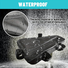 Bike Frame Storage Bag Reflective Triangle Water Resistant Under Seat Pouch