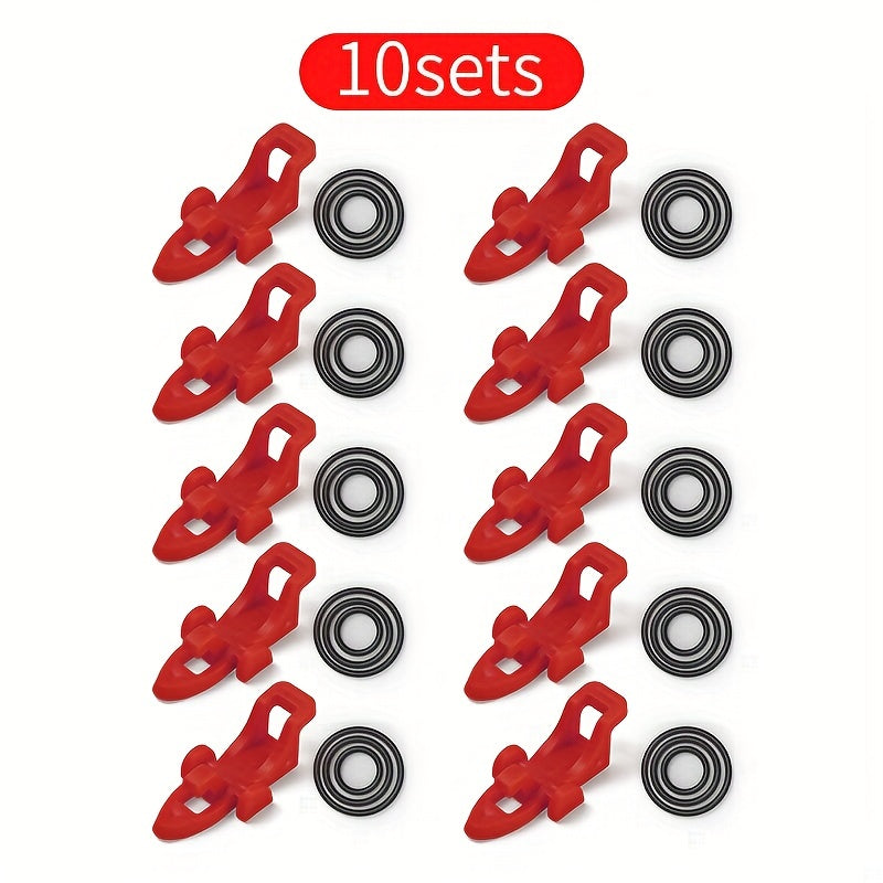 10pcs Fishing Hook Keeper Rod Holder with Elastic Rings