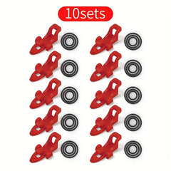 10pcs Fishing Hook Keeper Rod Holder with Elastic Rings